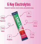 TREVI™ Sugar Free Electrolytes - Drink Mix Hydration Powder Packets - 28 Count - Watermelon
