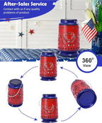 Nacome Eagle Solar Lanterns for Garden Decor: Waterproof Hanging Metal Decoration with LED Lights for Yard Lawn Porch Patio Landscape Pathway – Birthday Gifts for Mom Grandma Women