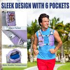 Lightweight Running Vest for Women and Men Hydration Backpack Pack with 1.5L Water Bladder Bag for Hiking Trail Running Gear Cycling Marathon