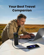 sharge MagLoop USB C Cable 3.3FT& HyperTower Power Bank Bundle