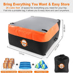Sailnovo Truck Bed Cargo Bag, 26 Cubic ft 100% Waterproof Cargo Bag for Truck Bed, Heavy Duty PVC Truck Cargo Bag Fits Any Truck Size with 6 Stretch Cord, Packing Bag (50''x40''x22'')