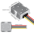 LeMotech DC 48v/72v to 12v Converter 10A 120W Step Down Converter Voltage Reducer IP68 Waterproof Transformer for Golf Cart Truck Boat Vehicle