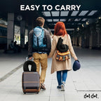 Dot&Dot Twist Memory Foam Travel Pillow for Airplanes - Travel Neck Pillow for Sleeping - Airplane Pillow for Neck Support, Chin, Lumbar and Leg - Adjustable, Bendable Neck Roll Pillow (Onyx)