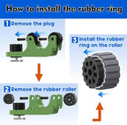 1006 2 PCS Adjustable Kayak Paddle Holder Track Mount Fits Various Shaft Diameters –Universal Rail Mount for Paddle, Fishing Rod, Net – Kayak Accessories for Fishing & Touring