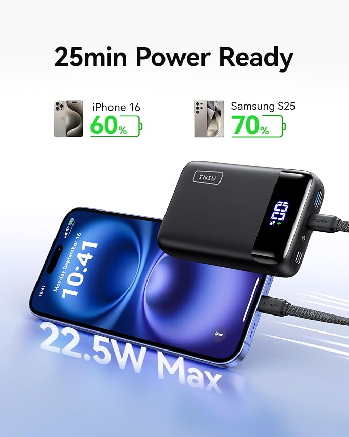 INIU 20000mAh Portable Charger + 45W Mini Power Bank