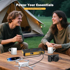 Portable Power Station 99.9Wh High Capacity, Laptop Power Bank with 65W USB-C PD, 100W AC Outlet Best for Outdoor Camping Home Hurricane Emergency