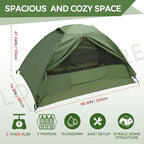 Clostnature Crux Lightweight Tent for Backpacking - 1/2/3/4 Person Ultralight Backpacking Tent, Waterproof Easy Setup Camping Tent, Hiking Tent for Outdoor, Hiking and Mountaineering