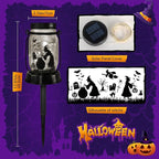 Halloween Decorations Halloween Decor Witch Solar Lanterns Witch Decorations Outdoor Lights Solar Garden for Yard, Patio,Backyard,Porch Torches Lights