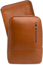 Nordweg Nomad Leather Laptop Backpack NW089A – Lightweight Daypack for Work & Travel – Fits Laptops up to 15.6” (Caramel)