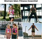 Weighted Vest for Woman Men,6lb/8lb/12lb/16lb/20Lb/25lb Weight Vest with Reflective Stripe Adjustable Buckle Strap Back Pocket Workout Strength Training Walking Jogging Running