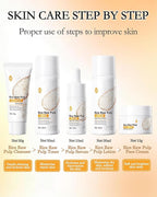 Skin Care Set,5Pcs Rice Raw Pulp Soft Travel Kit for Women, Moisturizing Brilliant Skin Rejuvenating Care Kit, Women’s Mother's Day Skincare Beauty Products Gift Kit for Mom Wife Teenage Girls