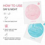 Naisture 15 Min Pamper Me Kit Duo Pack Korean Spa Skincare Gift Sets for Women-Head to Toe with Hair, Face, Eye, Hand, & Foot Masks (14 pcs)