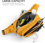 CXWMZY Fanny Packs For Women & Men Waist Pack Hip Bum Bag with Multi-Pockets Large Capacity Waterproof Casual Bum Bag for Disney Traveling Casual Cycling Running Hiking (Yellow)