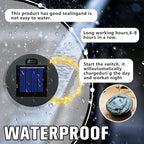 Solar Light Replacement Top, Solar Panel Lantern Lid Lights, Outdoor Fairy Light Garden Accessories Waterproof Led Water Can Lights Replacement Parts 2 Pack (Warm/Warm)