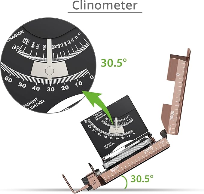 Proster IP65 Compass Hiking Survival - Lensatic Sighting Compass for Camping Navigation, Compass with Clinometer & Carry Bag for Camping Hunting Hiking Geology Activities
