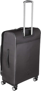 Samsonite Solyte DLX Softside Expandable Luggage with Spinner Wheels, Mineral Grey, Checked-Medium 25-Inch