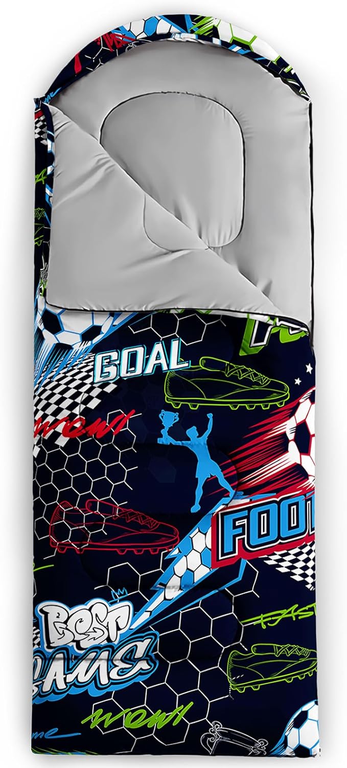 QOOMO Animals Camping Sleeping Bags,3 Season Warm & Cool Weather,Lightweight,Waterproof Sleeping Bags for Adults & Kids,Traveling,and Outdoors,Camping Gear Equipment