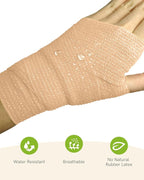 FriCARE Self Adhesive Bandage Wrap, Medical Tape in First Aid Kit, Cohesive Bandages for Wounds Sport Vet, FSA/HSA Eligible, 2 Inches X 5 Yards 6 Rolls, Tan