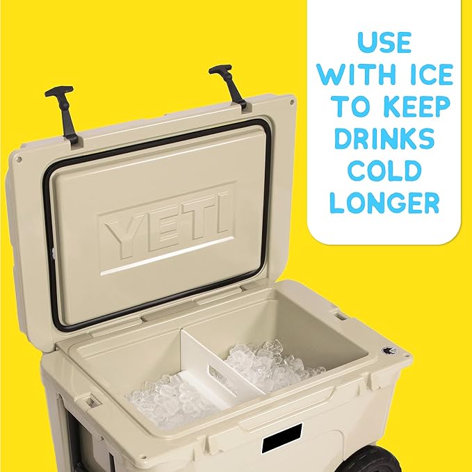 Ice Pack Divider for YETI Coolers - Four Sizes to Fit The YETI Tundra Haul, 35, 45, 65, Roadie 48, 60 - YETI Cooler Accessories - Freezable YETI Accessories
