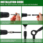 Lasnten 3 Pcs 30 Inch Heavy Duty Ground Anchor Spiral Blade Earth Anchor Kit Metal Anchor Hook Beach Sand Stakes Camping for Securing Animals, Shelters, Tents, Canopies (Black)