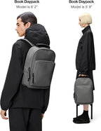 RAINS Regular Book Daypack, Backpack, Laptop Bag, Waterproof, 2 Year Warranty, Black