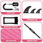 Inflatable Paddle Boards for Adults and Youth, 11'x33 Wood Grain Stand Up Paddle Board with SUP Accessories, Portable Inflatable Paddleboard for All Skill Levels,Blow Up Paddle Board as Present