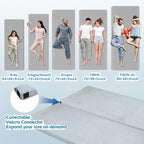 KingChii CertiPUR-US Memory Foam Camping Mattress, Portable Roll Up Travel Car Camping Mattress Sleeping Pad & Floor Mattress, Cot Mattress Guest Bed for Sleepover with Waterproof Cover & Travel Bag