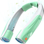Hands-Free Portable Neck Fans - 6000mAh High Capacity Battery, USB Dual Port Fast Charging, Ultra-Quiet 6 Speeds Cooling Air, 360° Airflow for Outdoor, Indoor, Office, Travel - Green