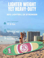 Niphean（Ultra-Light）Inflatable Paddle Board with (Beginner Friendly) StabilTrac Fin and Durable SUP Accessories, 10' Stand Up Paddle Boards for Adults & Youth, Versatile Yoga Paddle Board, Gift Ideas