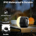 1000LM Rechargeable Camping Lantern, 110H Runtime Compact Portable Tent Light with 5 Brightness Levels, Magnetic Base, IPX4 Waterproof Emergency Hanging Light for Power Outage, Hurricane, Camping