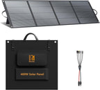 400 Watt Portable Folding Solar Panels IP68 Waterproof ETFE Coating 41V MC4 Output for Power Stations Solar Generator Camping Off-Grid RV Emergency Backup