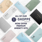 Terra Pure White Tea & Coconut Amenity Kit | Hotel Bulk Toiletries | 1 oz Shampoo, Conditioner, Lotion, Body Wash, Cleansing Bar for Guest Hospitality Vacation Rentals | 60 Sets/Case