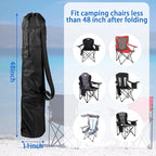 Xxerciz Folding Chair Replacement Bag Lightweight Storage Bag Carrying Bag with Carrying Handles & Extra Zippers Pocket for Foldable Camping Chair, 48 Inches (Chair is not Included)