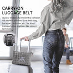 Travel Blanket and Pillow-2-in-1, Ultra-Soft&Compact, One-Piece Airplane Blanket with Hand Luggage Belt and Backpack Clip,Travelers Accessories Gifts, 61x43 Inches (Gray)