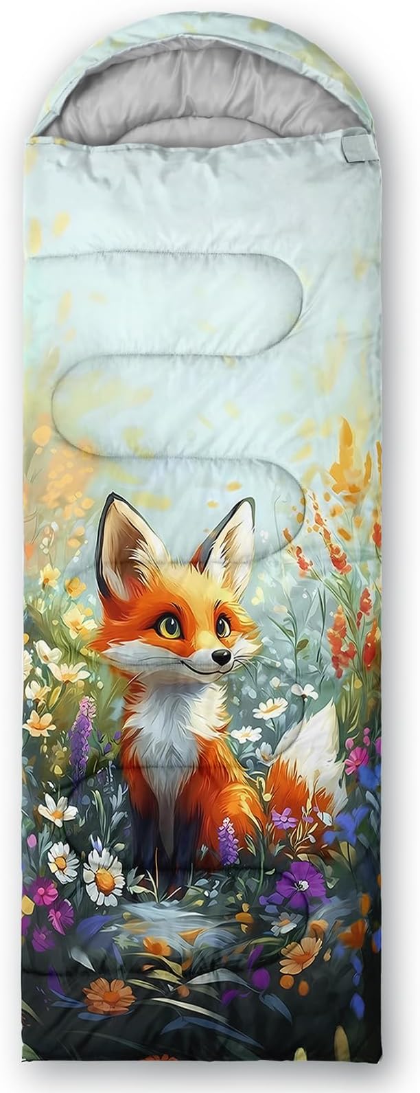 AILONEN Outer Space Astronaut Camping Sleeping Bags,Lightweight & Waterproof,3 Season Warm & Cool Weather,Cartoon Sleeping Bags for Kids,Boys Girls Travelling,Outdoors