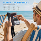 ECHTPower 2-Pack Waterproof Pouch Bag, Waterproof Fanny Pack, Waterproof Dry Bag with Adjustable Waist Strap for Beach Swimming Kayaking Floating Boating