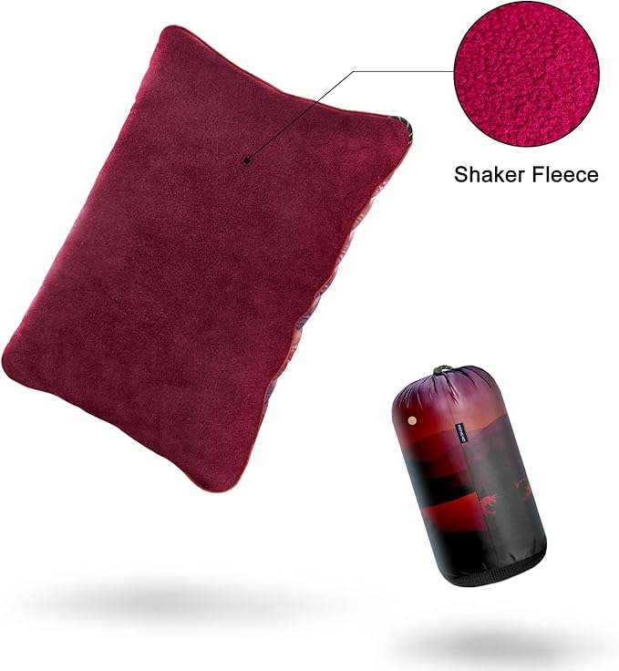 Camping Pillow,Supportive Compressible Travel Pillow Large Size Lightweight Camp Pillow with Storage Bag for Camping,Hiking,Backpacking,Airplane