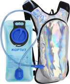 Roptat Hydration Backpack Pack with 2L Hydration Bladder - Lightweight Water Backpack Water Pouch for Women Men Running Riding Biking Music Festival