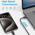 iPhone 17 16 15 Charger Fast Charging 6FT - 20W USB C Charger Block with 6FT Type C to C Cable Compatible with iPhone 17/17 Pro/17 Pro Max/Air/16/16e/15, iPad Pro, iPad Air (Black)