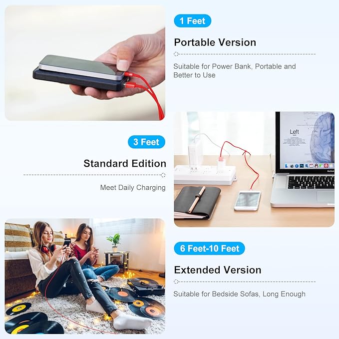 [ Apple MFi Certified ] iPhone Charger 3ft, Lightning to USB Cable 3 Feet, Fast Apple Charging Cable Cord 3 Foot for iPhone 14 Pro Max/13 Pro Max/12 Mini /11 Pro/11/XS/XR/8/7/6s/6/5S/iPad/Air.