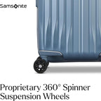 Samsonite UpLIFT Carry-On Hardside Luggage with Spinner Wheels - Airline-Approved, TSA Lock, Adjustable Handle System - Polycarbonate Hard Suitcase for Ultra Lightweight Travel - Elemental Blue