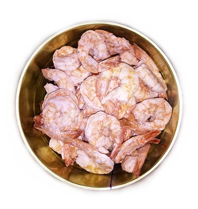 Freeze Dried Canned Uncooked Shrimp | Jarred and Packed Emergency Food Supply | Hunting, Survival, Camping, Backpacking Long Term Food Storage 25+ years shelf life | Easy Prep Survival Food 10 Size Cans (Uncooked Shrimp)