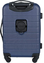 Wrangler Smart Spinner Hardside Luggage, 3 Piece Set, Navy Blue