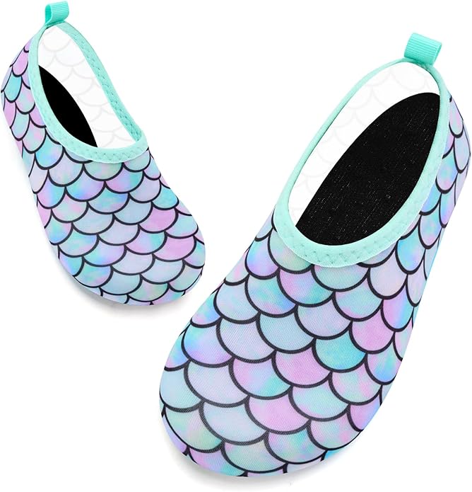 Deevike Kids Water Shoes Boys Grils Barefoot Quick Dry Aqua Socks Beach Shoes for Toddler Sports Swim Surf Outdoor Walking