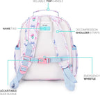 mibasies Toddler Backpack for Girls 2-4: Preschool Kindergarten Backpack - Cute Kids Backpacks for Girls - Bowknot Rose Sky Blue