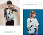 KL928 Canvas Sling Bag - Small Crossbody Backpack Shoulder Casual Daypack Rucksack for Men Women(Large Version)