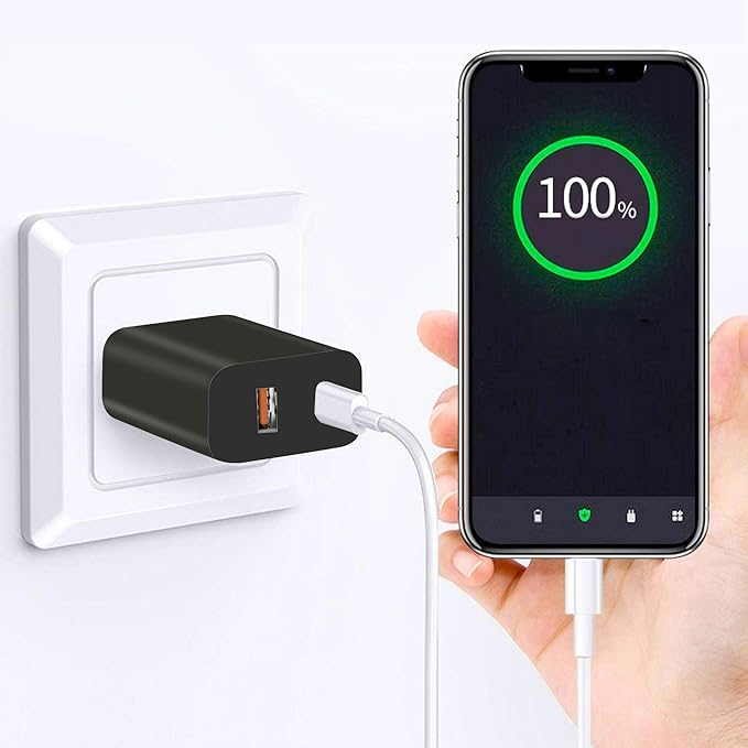 3 Pack USB C Charger Block,20W USB-C & USB-A Port Charger，for i Phone 17/16/15/14/13/12/11/X/8, i Pad and More