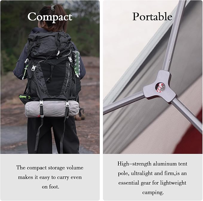 1 Person Tent Lightweight Double Layer Professional Instant Ultralight Tent for Camping