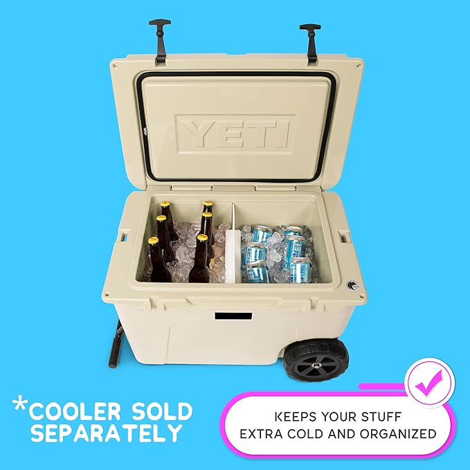 Ice Pack Divider for YETI Coolers - Four Sizes to Fit The YETI Tundra Haul, 35, 45, 65, Roadie 48, 60 - YETI Cooler Accessories - Freezable YETI Accessories