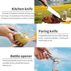 Evanda Camping Kitchen Cooking Utensil Set 10 Piece, Stainless Steel Outdoor Cooking and Grilling Utensil Organizer Travel Set Perfect for Travel, Camping, RVs, BBQs, Picnics, Parties and More